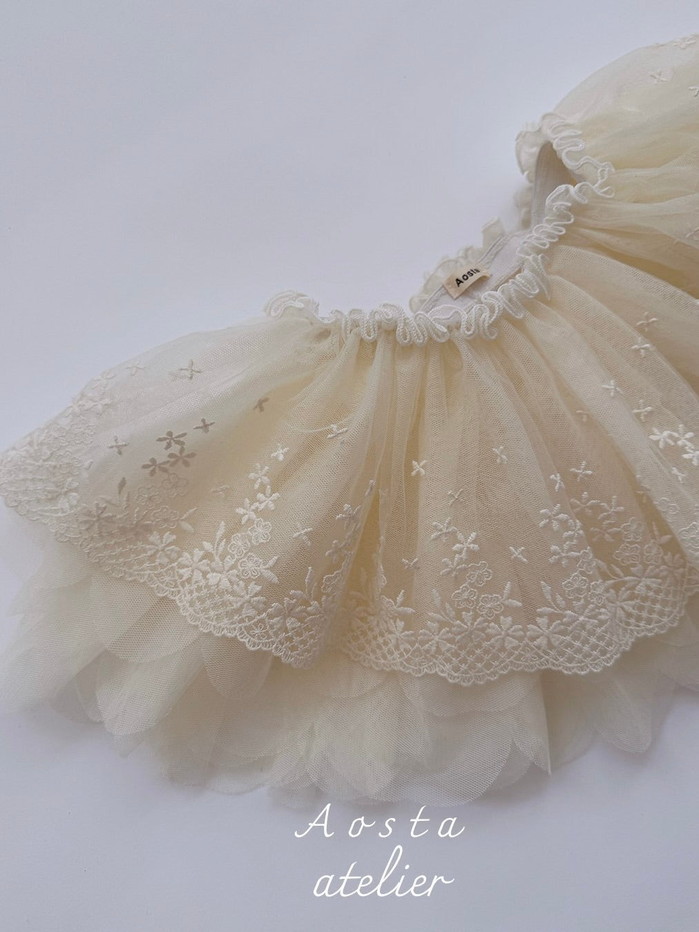 Lace tulle skirt