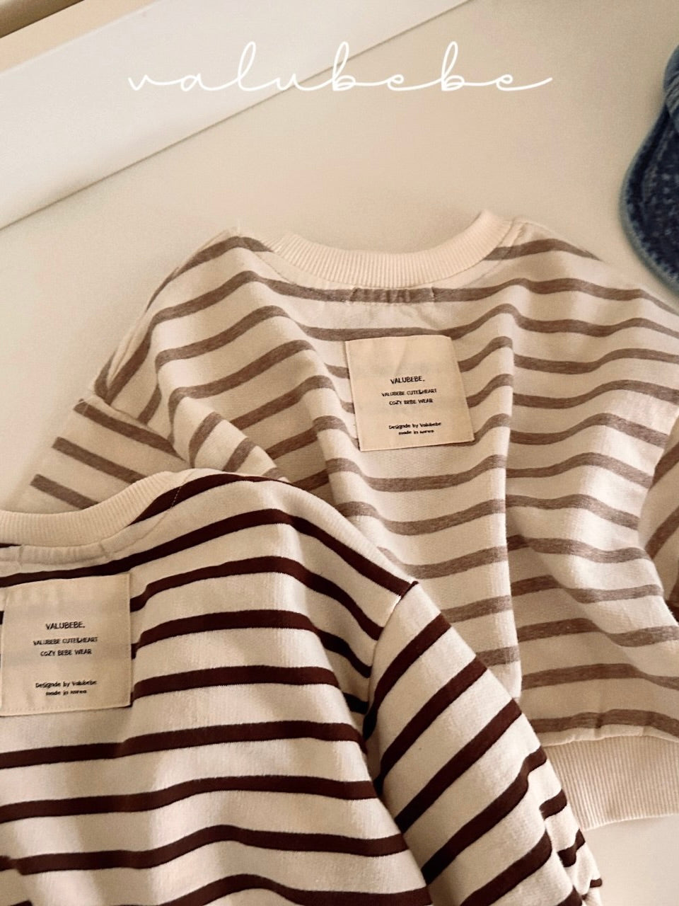 Bunny stripe sweatshirt