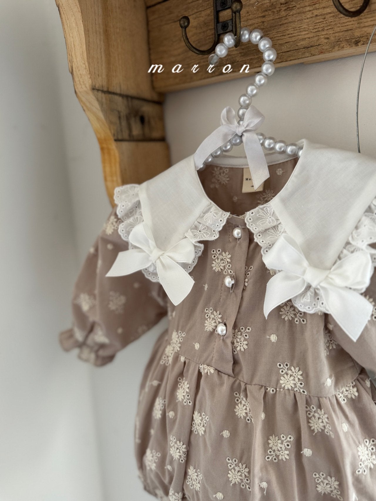 Petit ribbon rompers