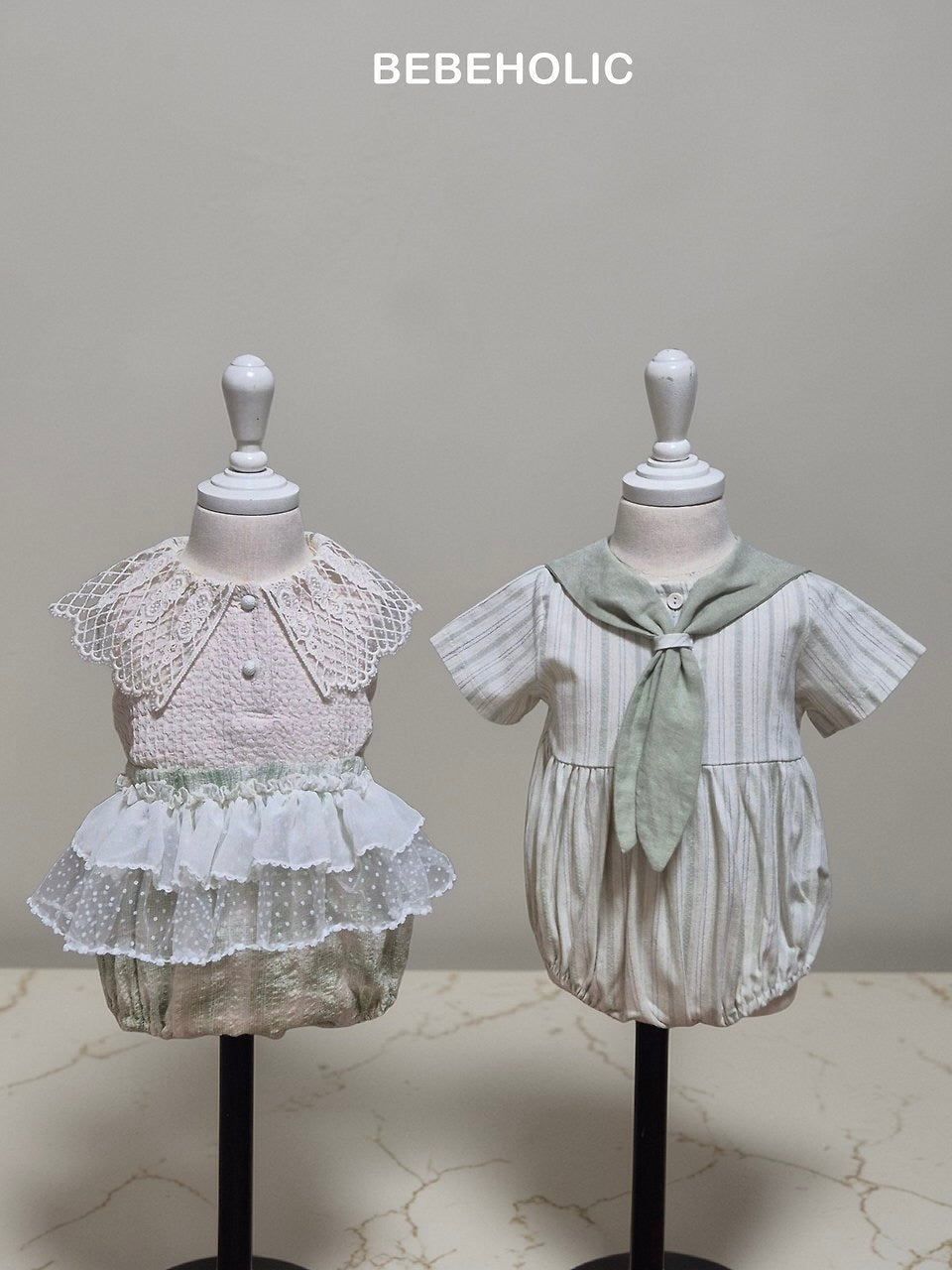 Cozy sailor rompers
