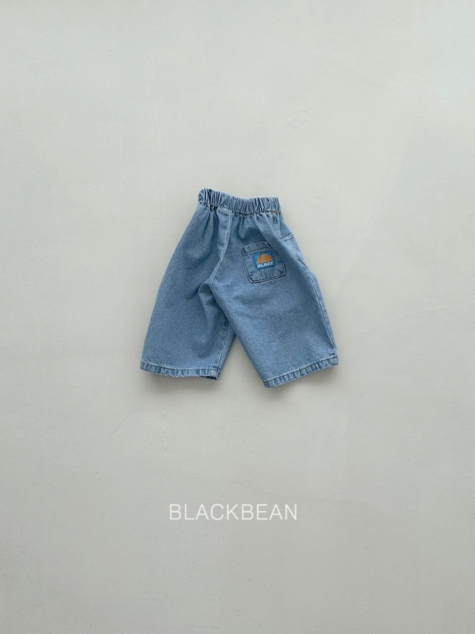 Patch denim pants