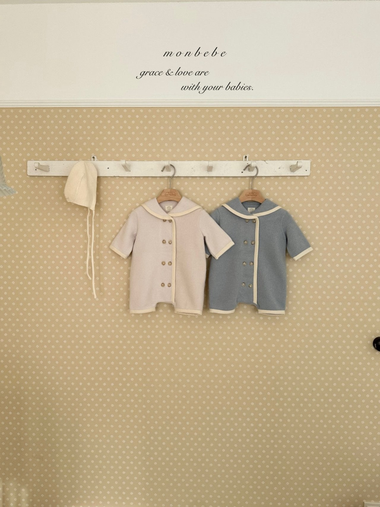 Handmade sailor rompers