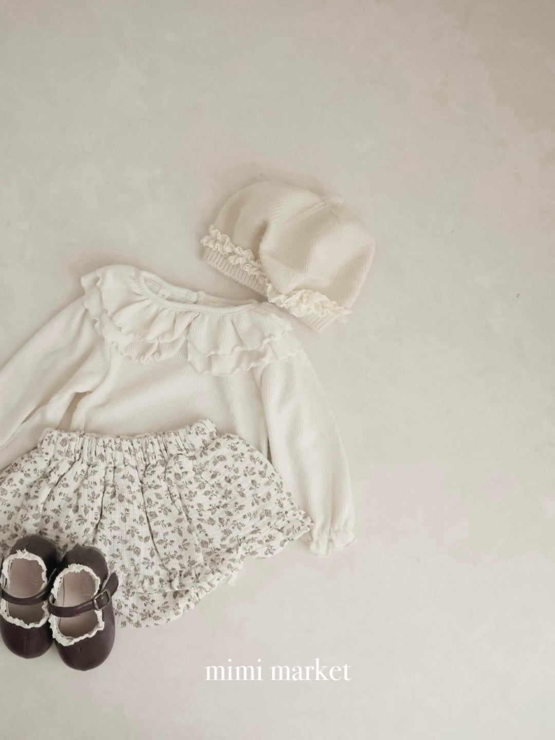 Flower frill cancan skirt