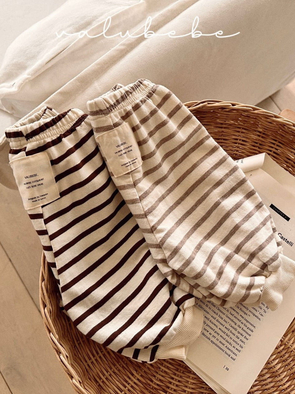 Cozy striped pants