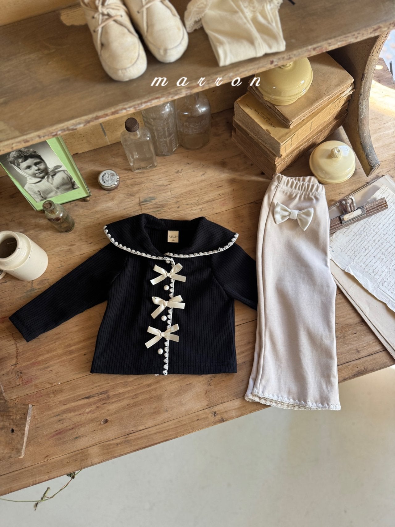 Sailor ribbon cardigan