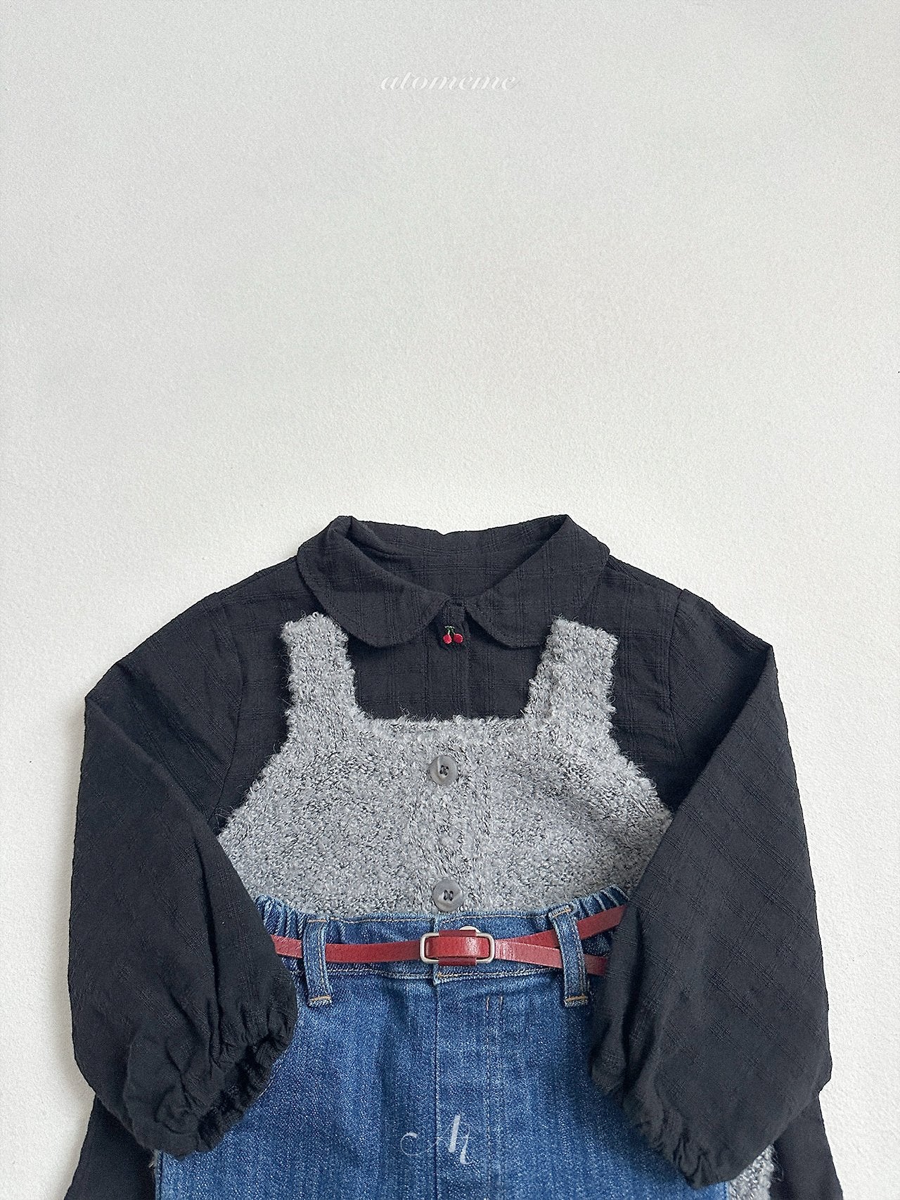 Ecru knit vest