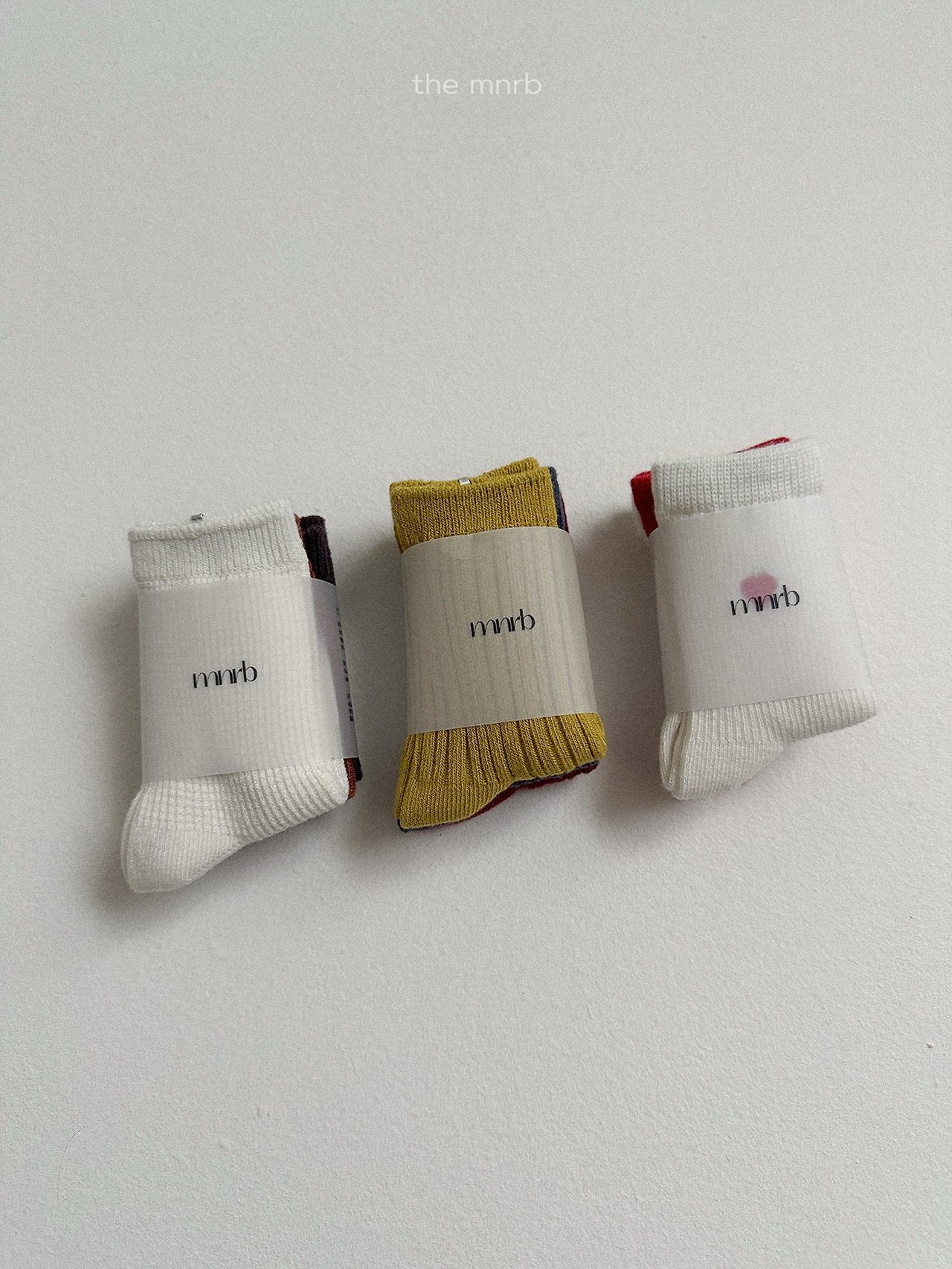 Cotton rib socks (3 piece set)