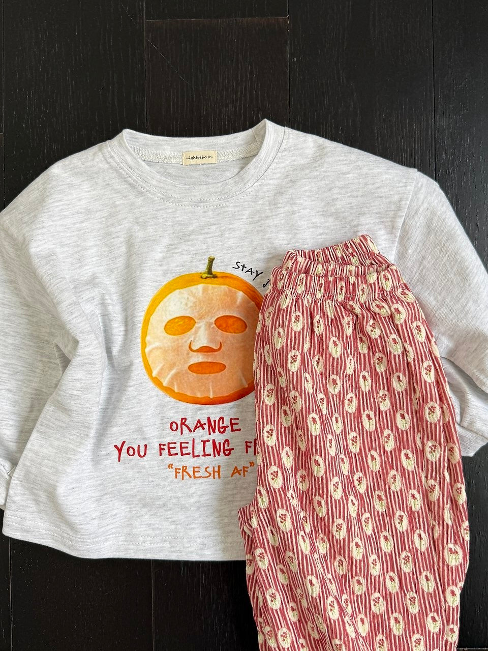 Orange long sleeve T
