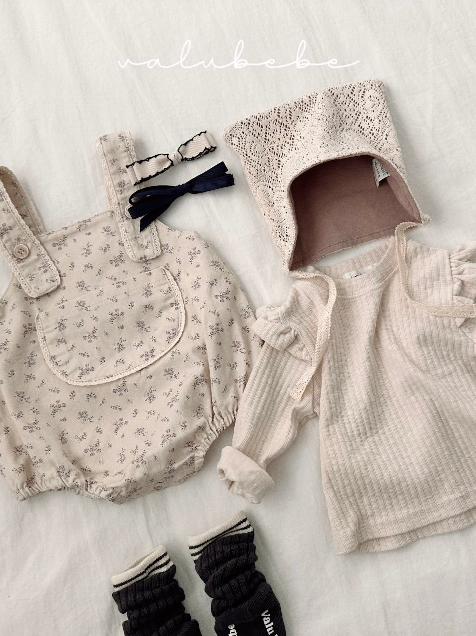 Lace suspender rompers (baby)