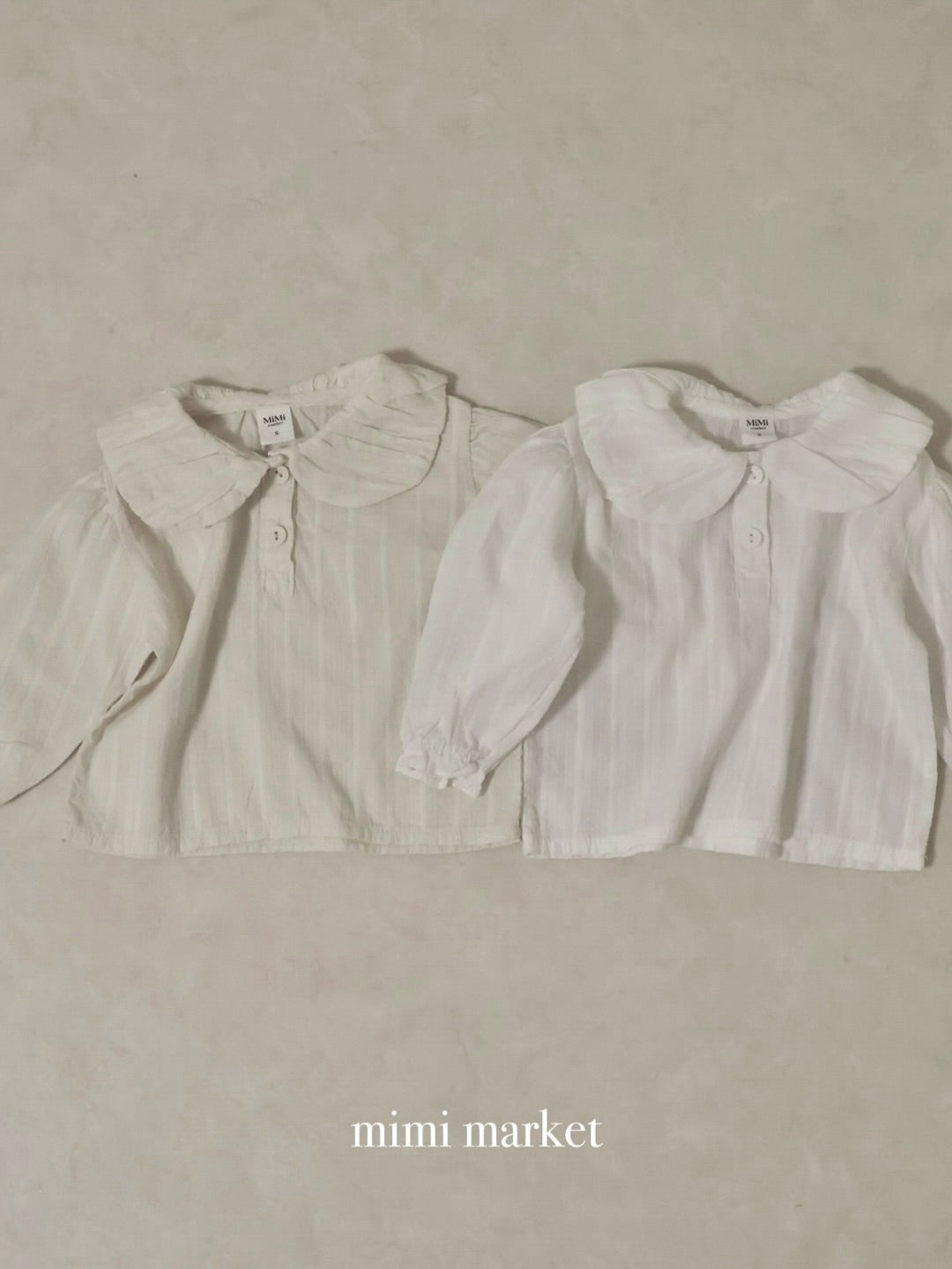 Volume collar blouse