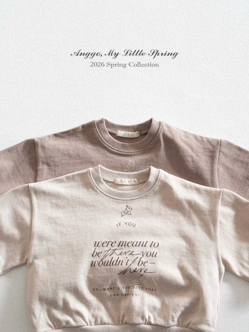 Lettering sweatshirt