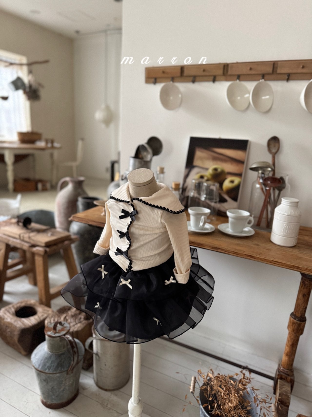 Sailor ribbon cardigan