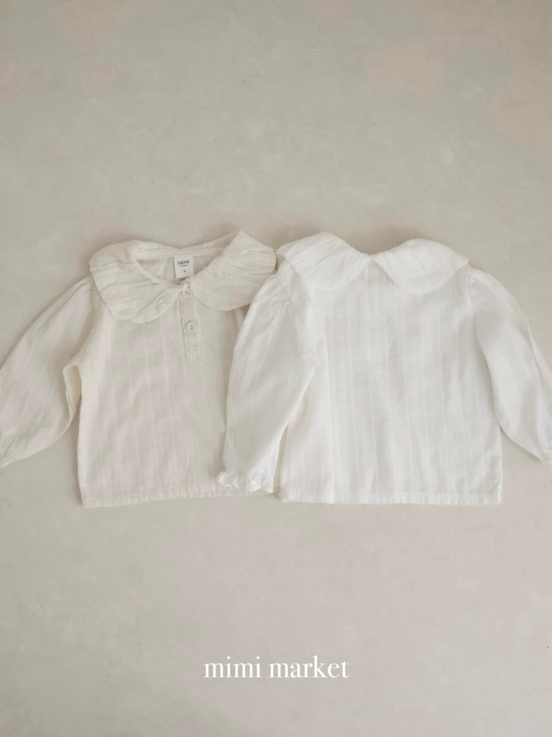 Volume collar blouse