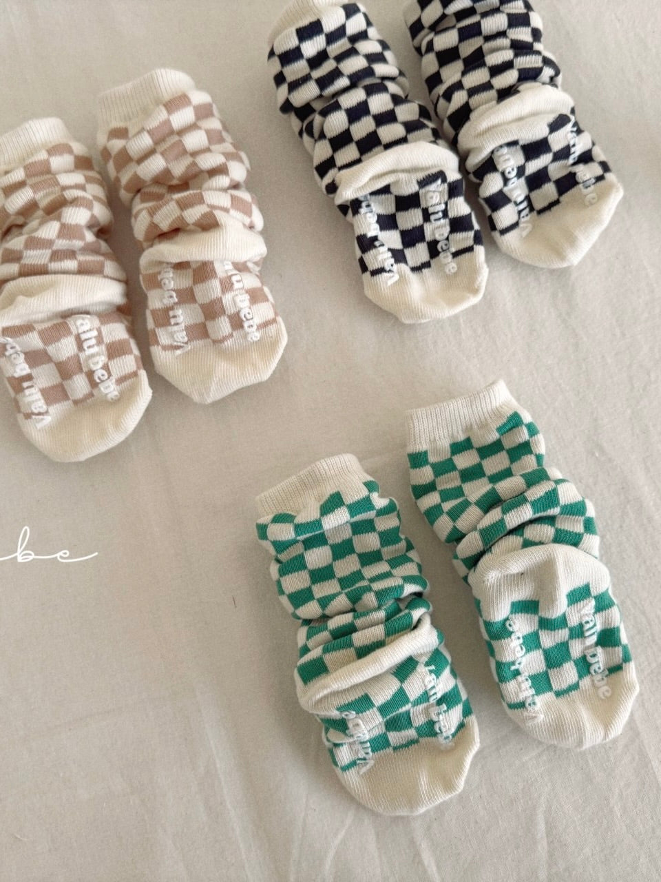 Checkered socks set