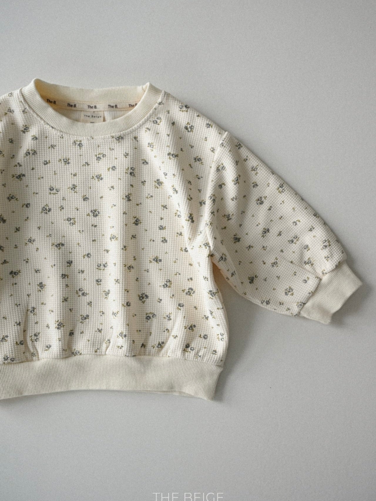Flower waffle sweatshirt