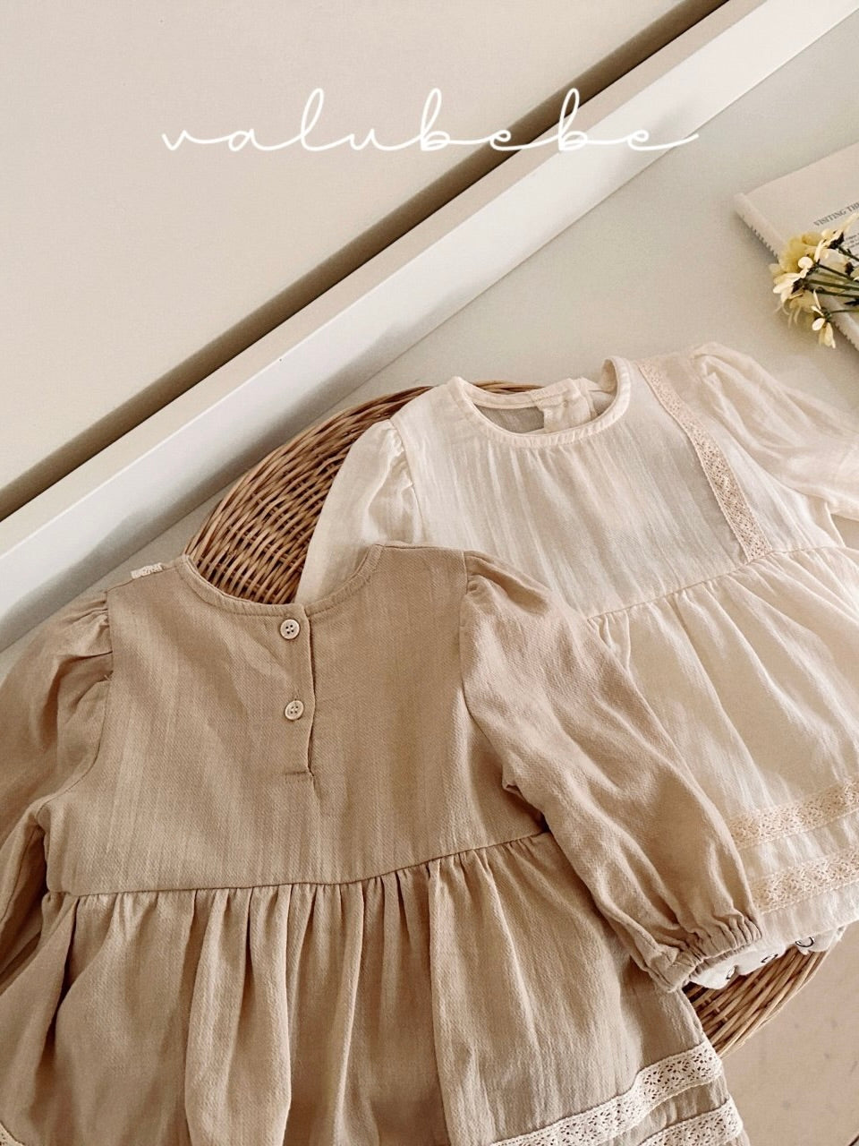 Pintuck baby one piece