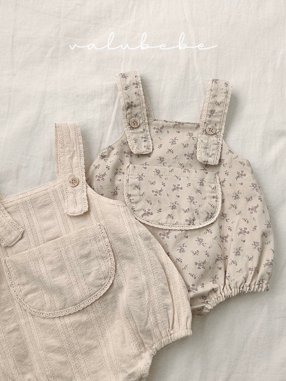 Lace suspender rompers (baby)