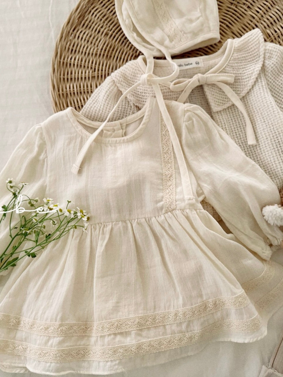 Pintuck baby one piece