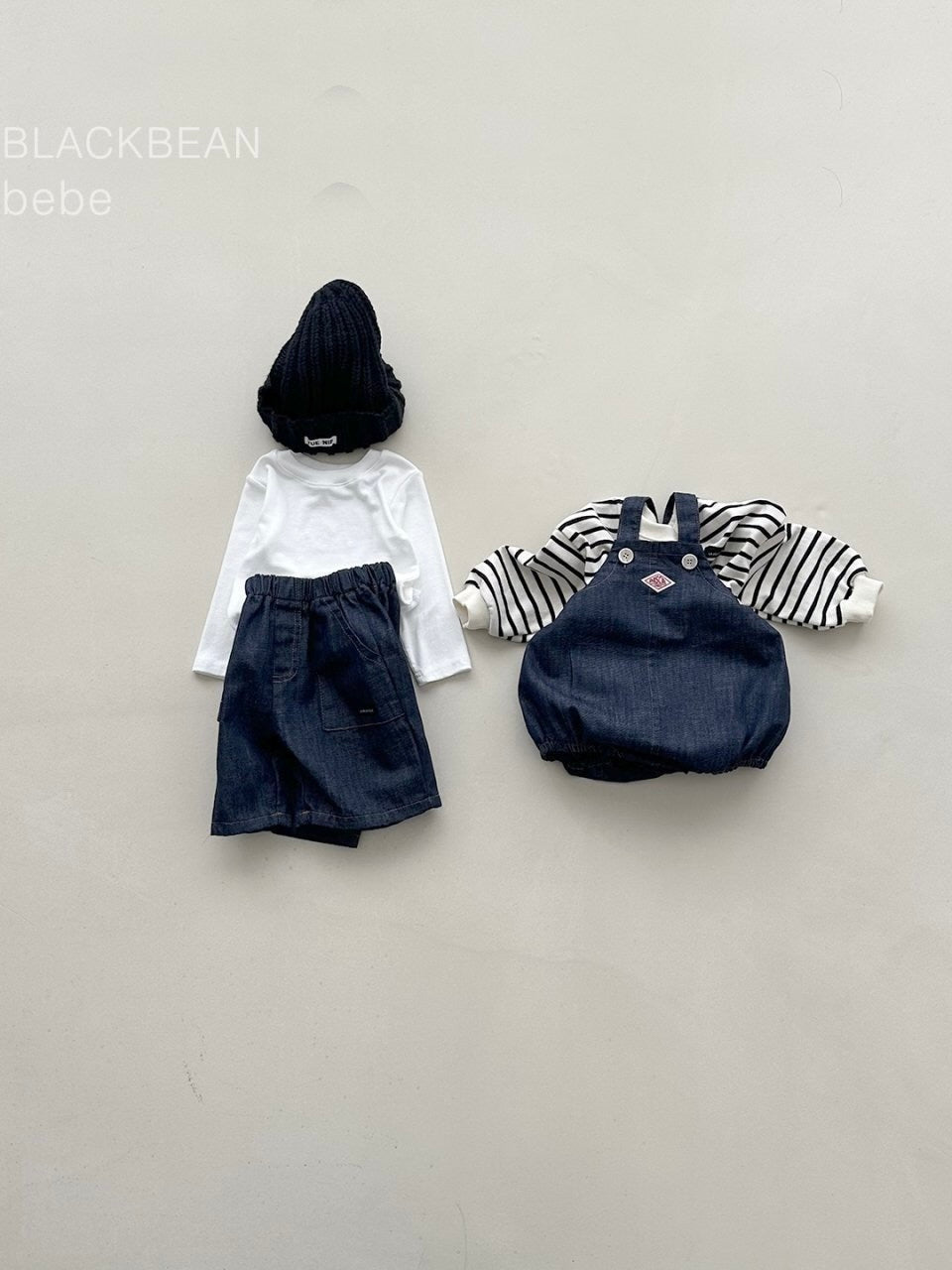 Plack overall set (with T shirt)