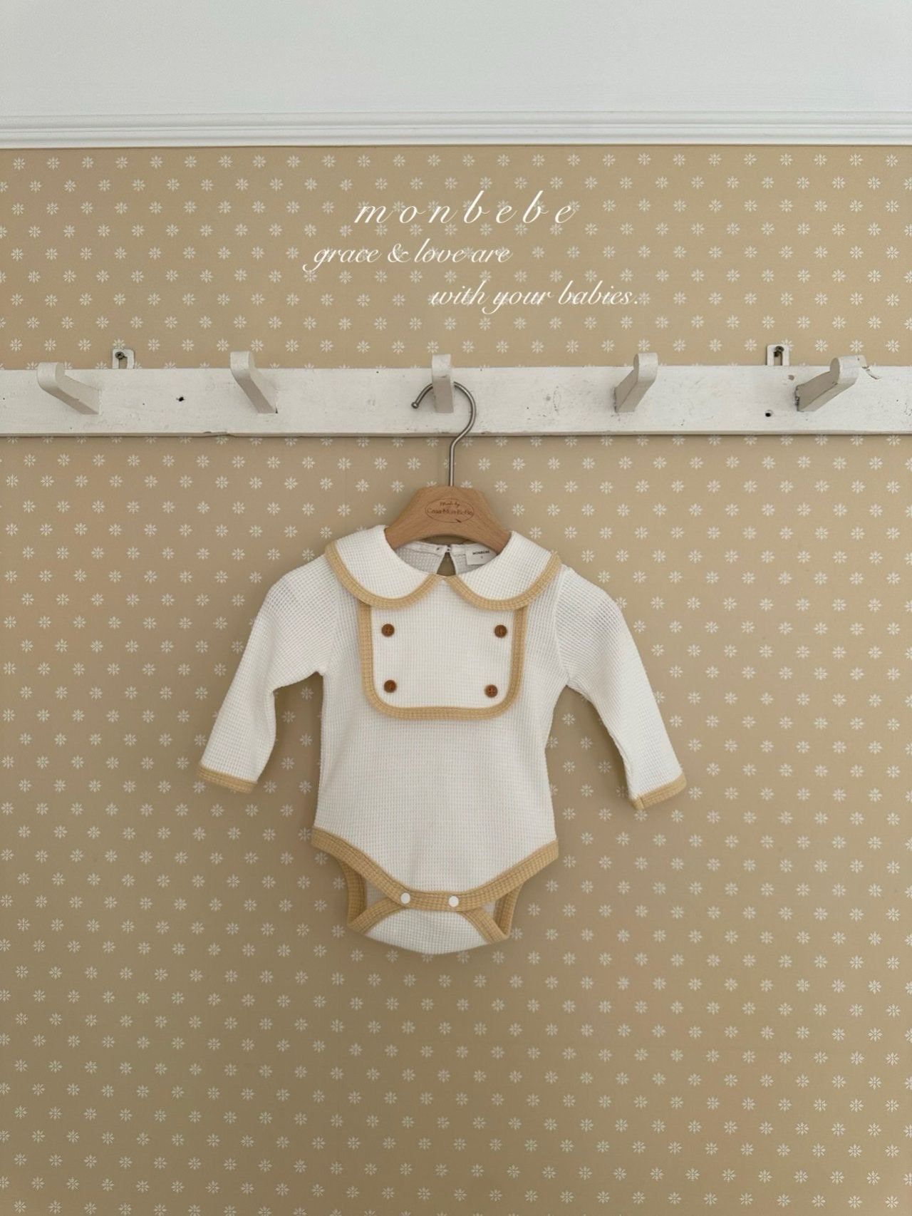 Boy bib waffle rompers