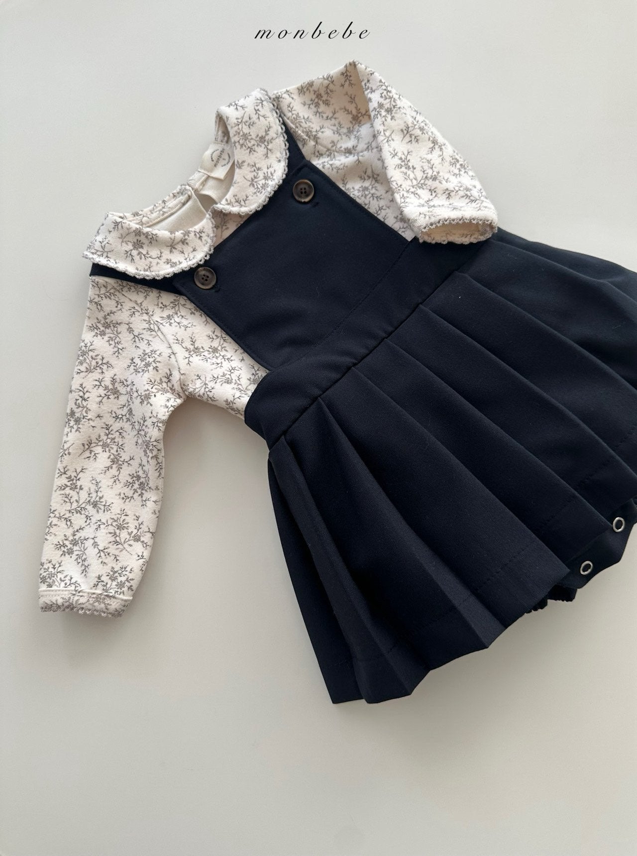 Printed collar rompers