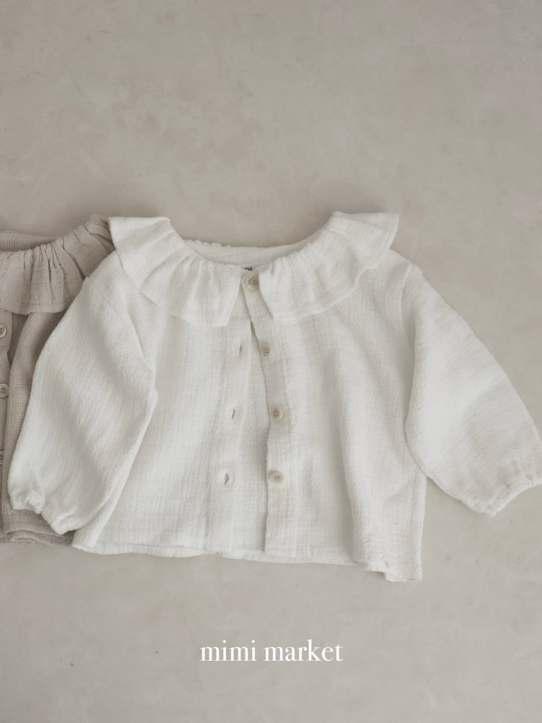 Frill collar shirt