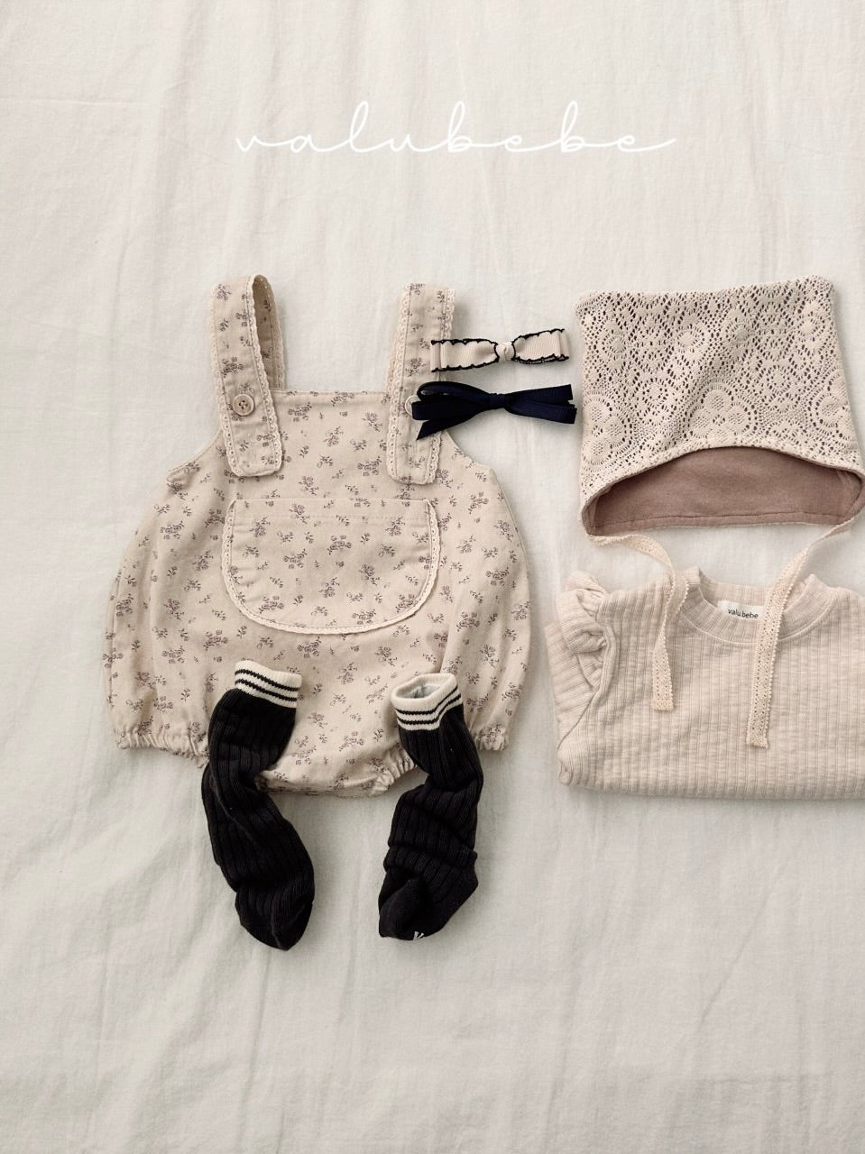 Lace suspender rompers (baby)