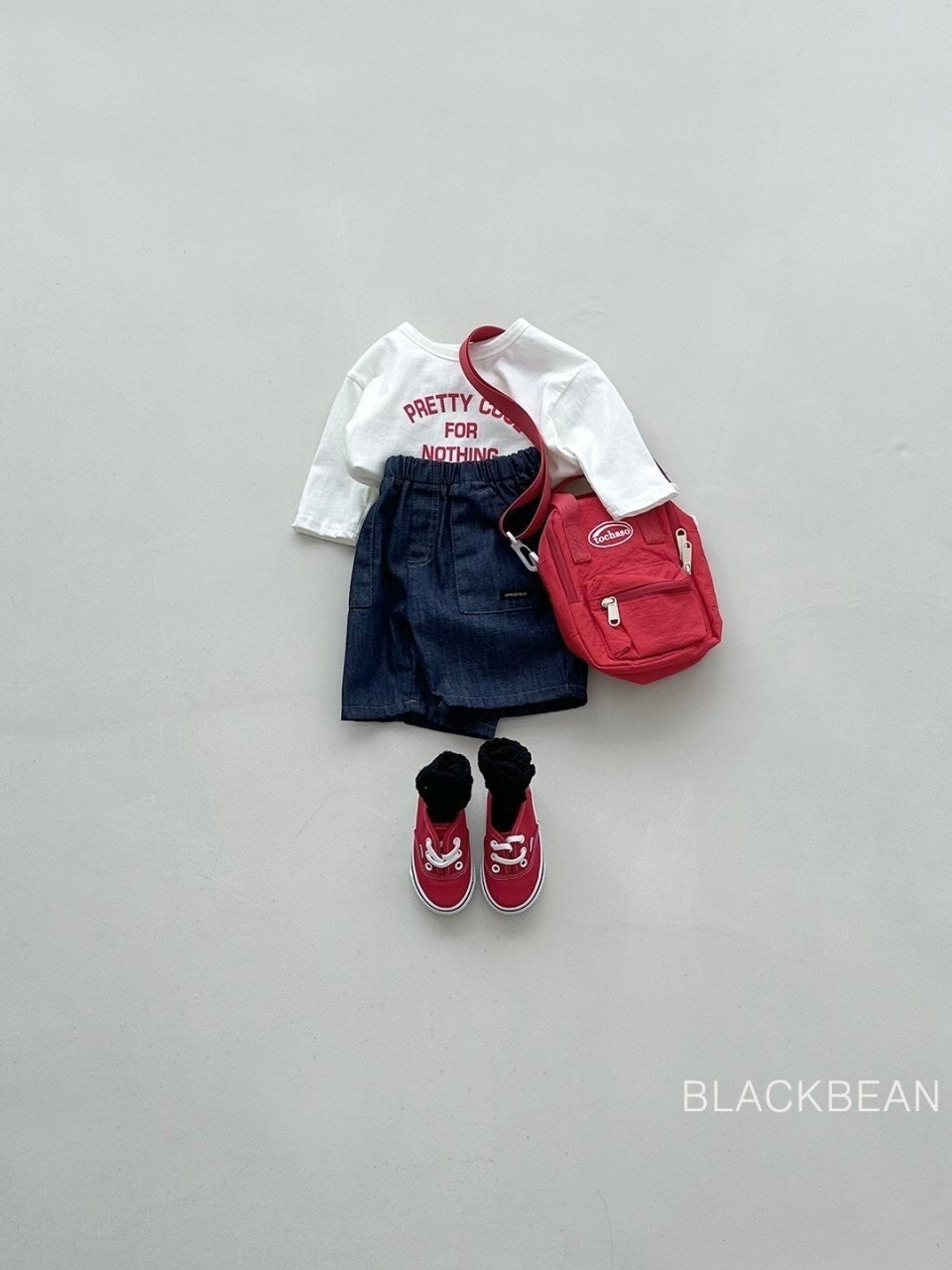 Raw denim pocket jeans