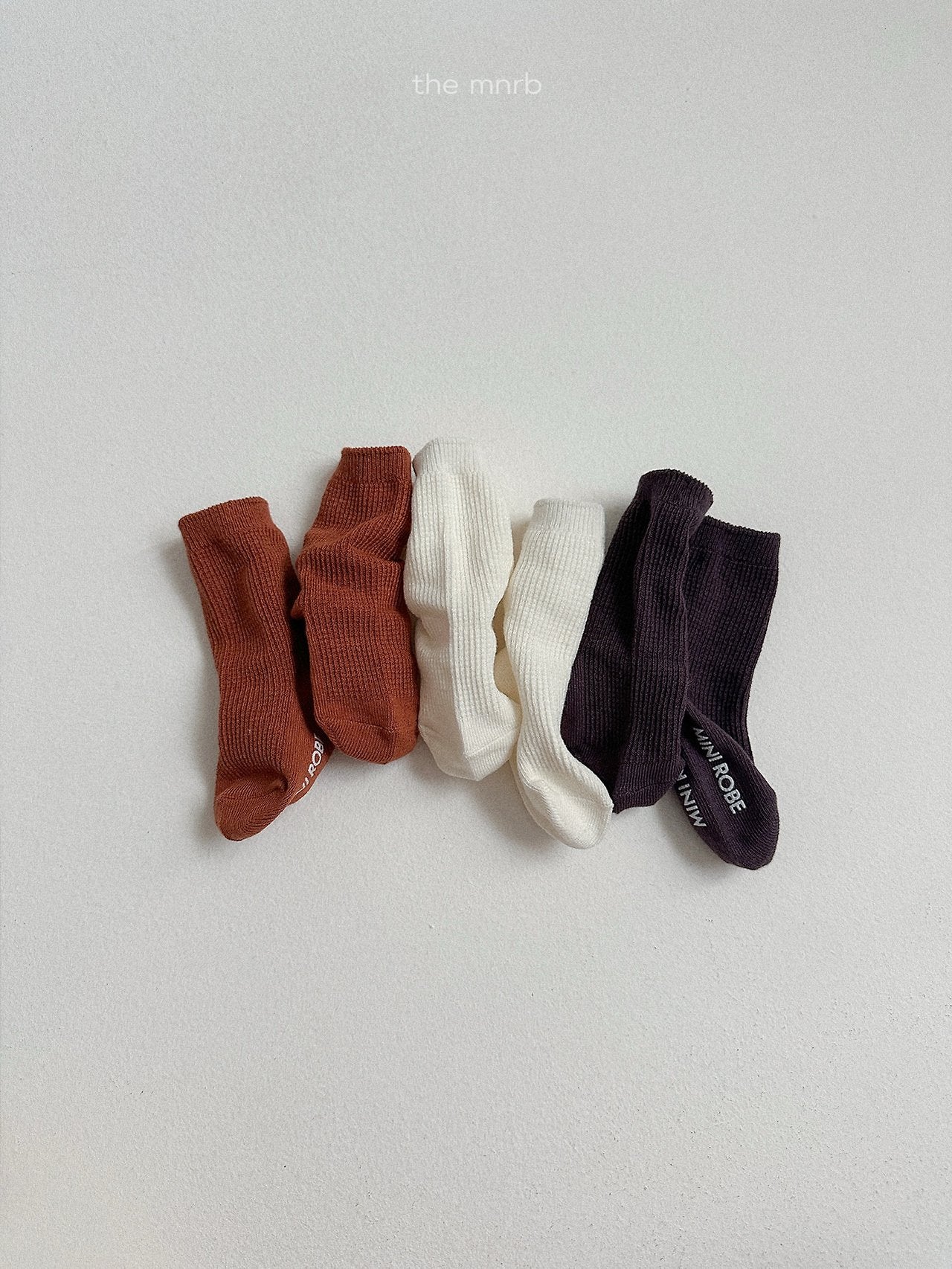 Basic waffle socks (3 piece set)