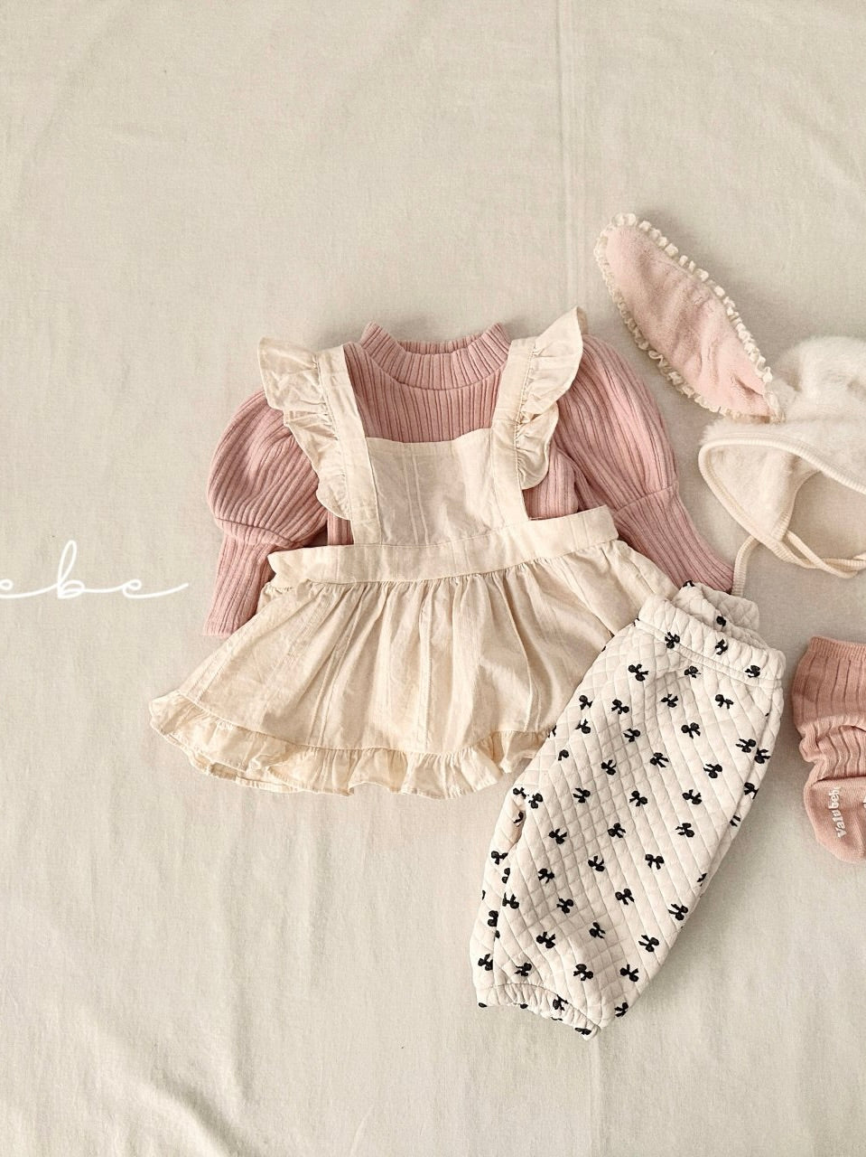 Bunny fur bonnet (baby)