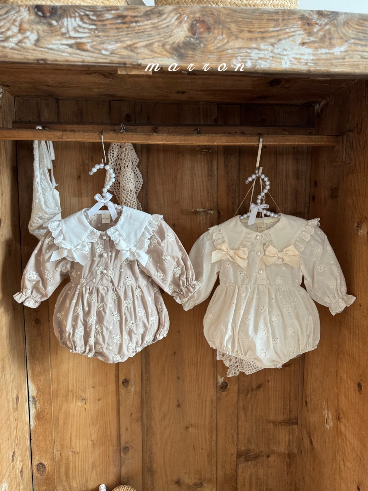 Petit ribbon rompers