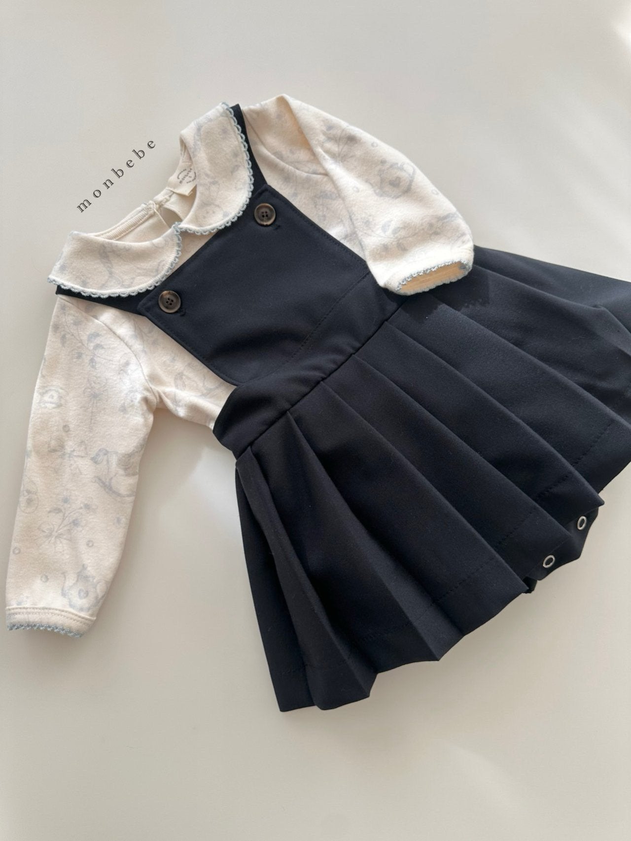 Printed collar rompers