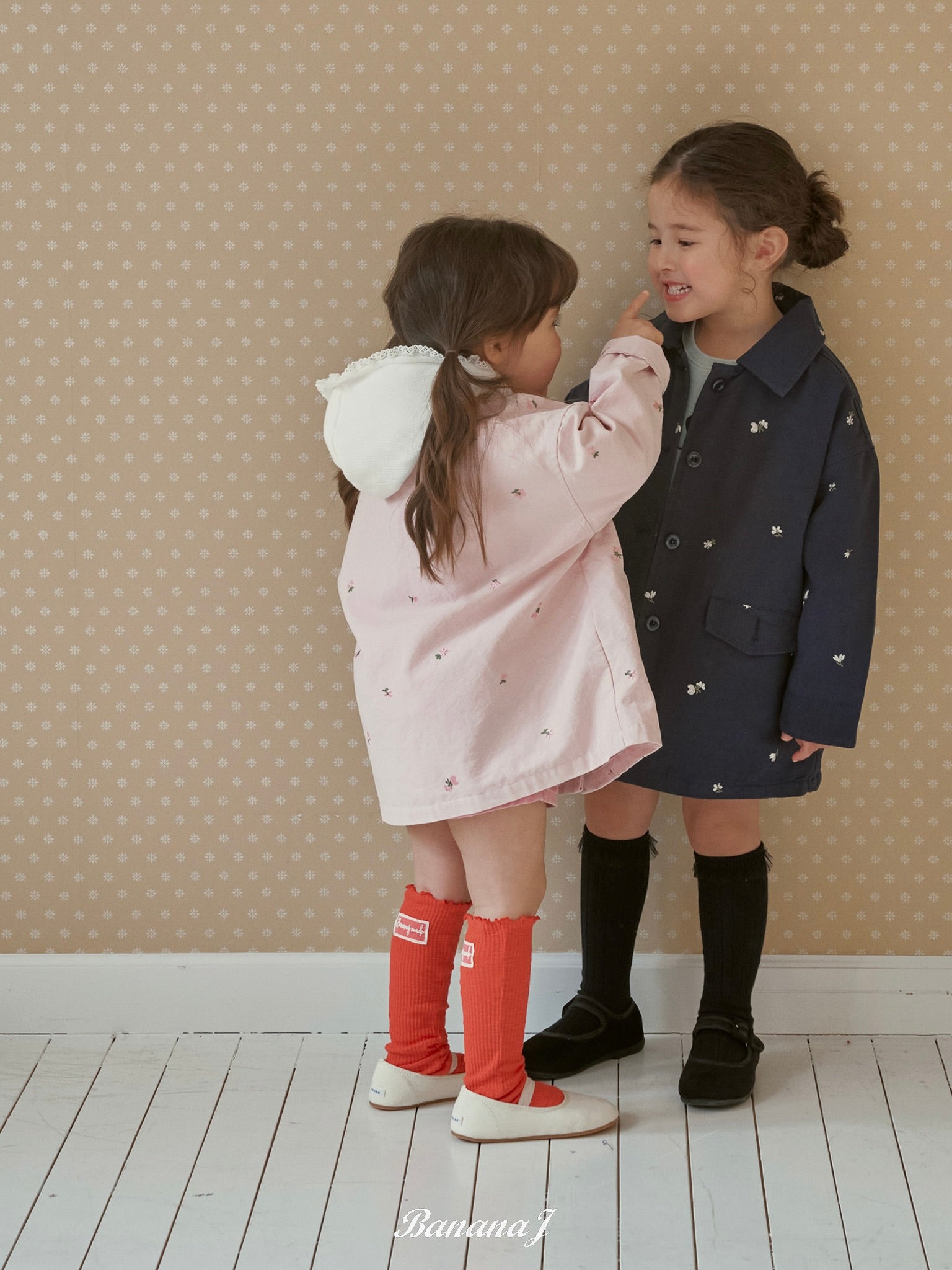 Floral embroidery jacket