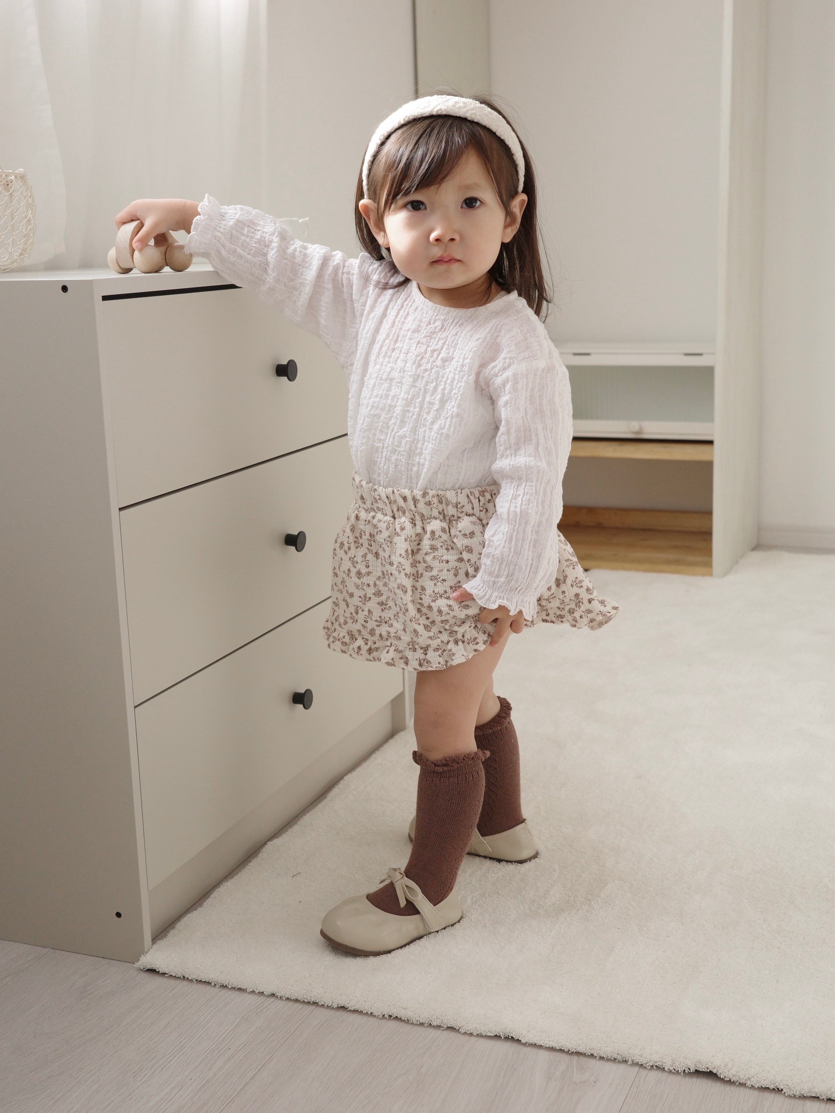 Flower frill cancan skirt