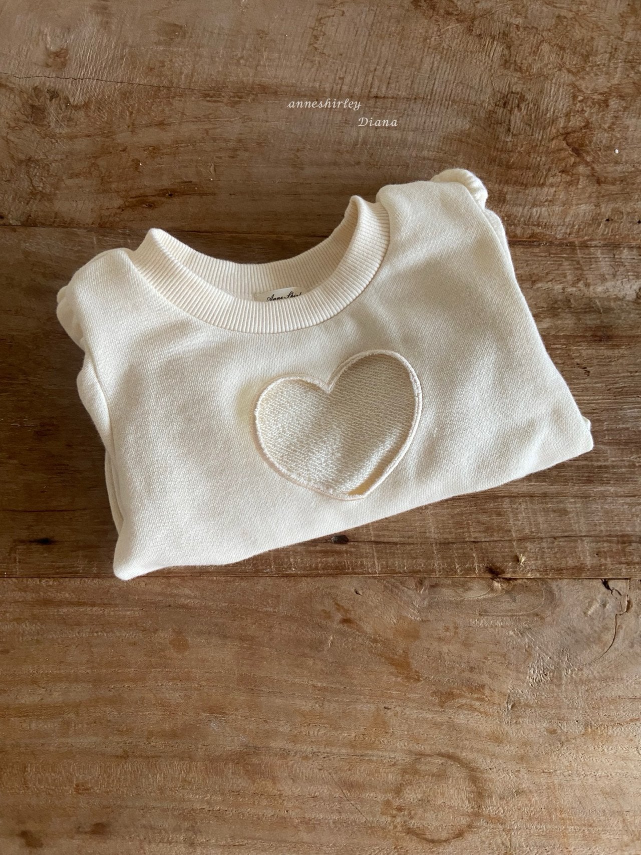 Waffle knit sweatshirt