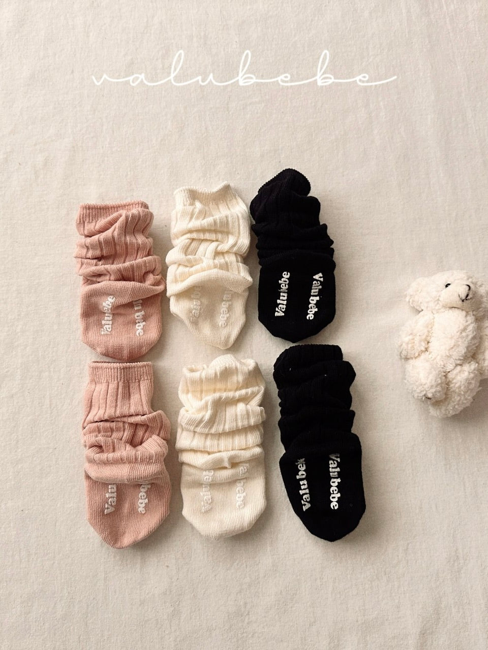 Daily ribbed socks set