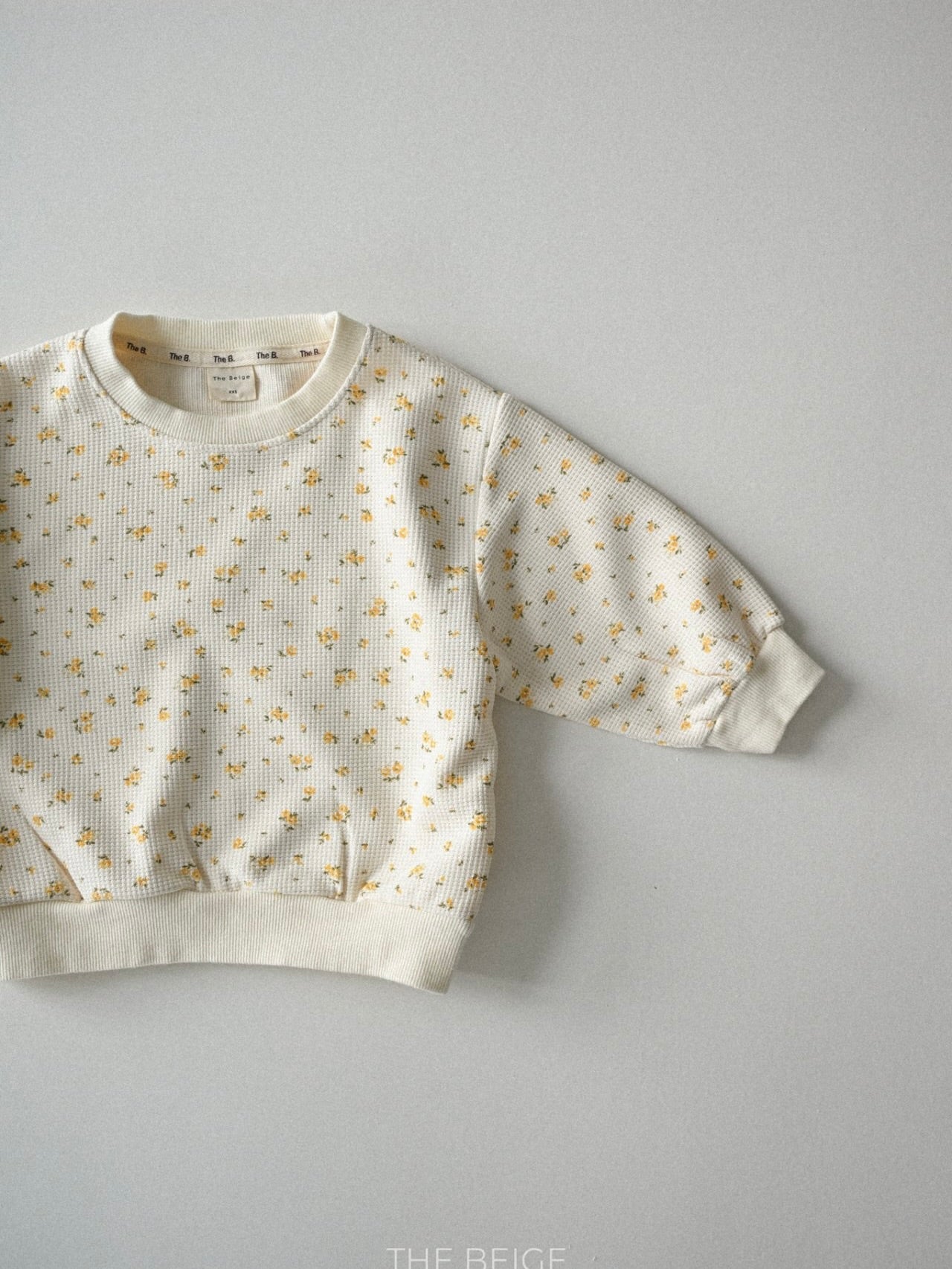 Flower waffle sweatshirt