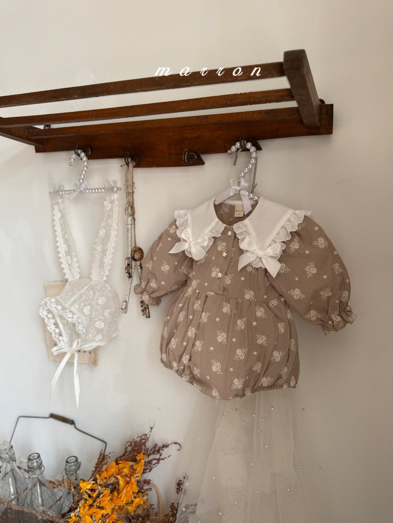 Petit ribbon rompers