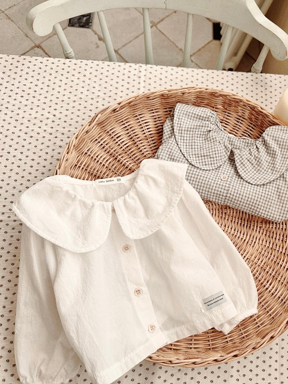 Annie big collar blouse