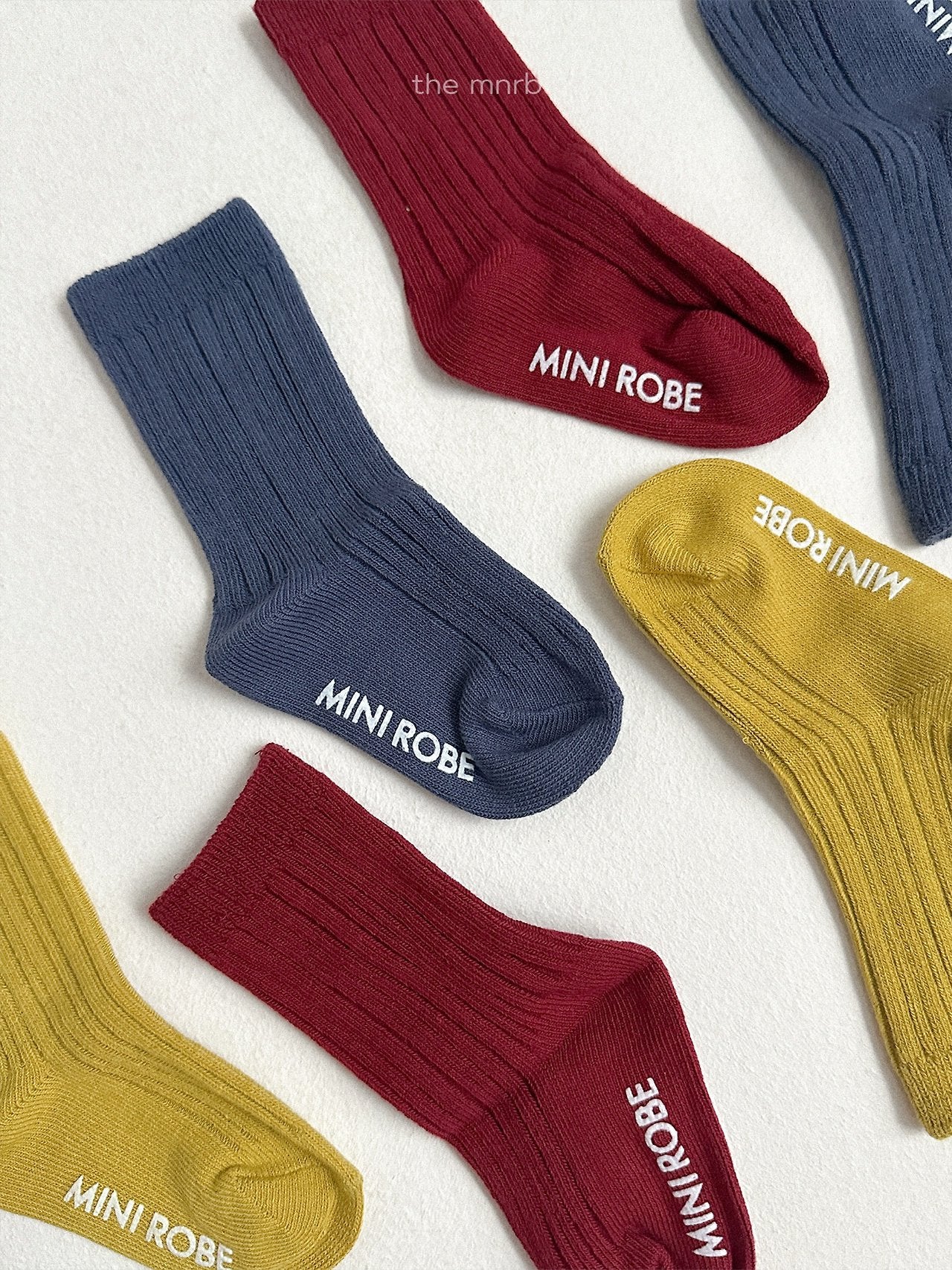 Cotton rib socks (3 piece set)