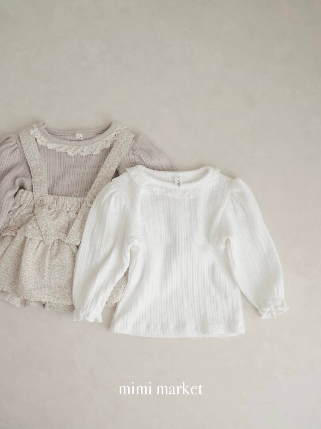 Lace neck tops