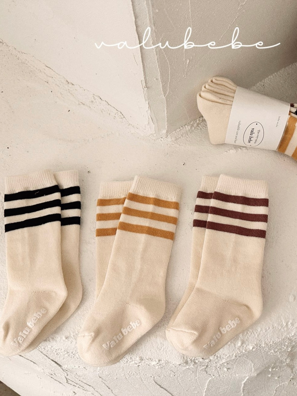 Basic line socks set
