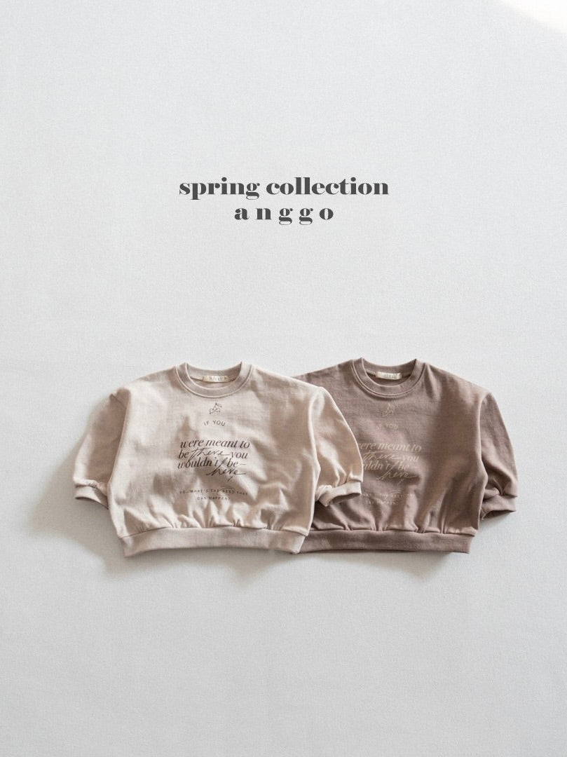 Lettering sweatshirt