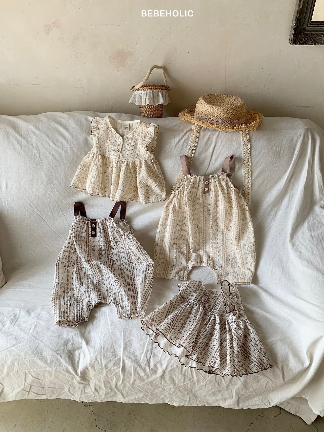 Cute stripe overall