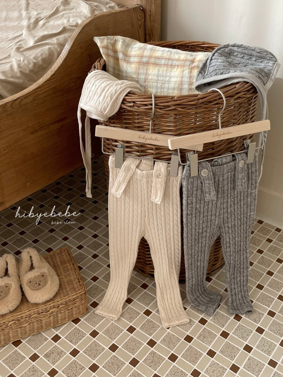 Ellis knit suspender leggings set