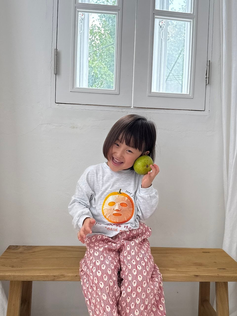 Orange long sleeve T