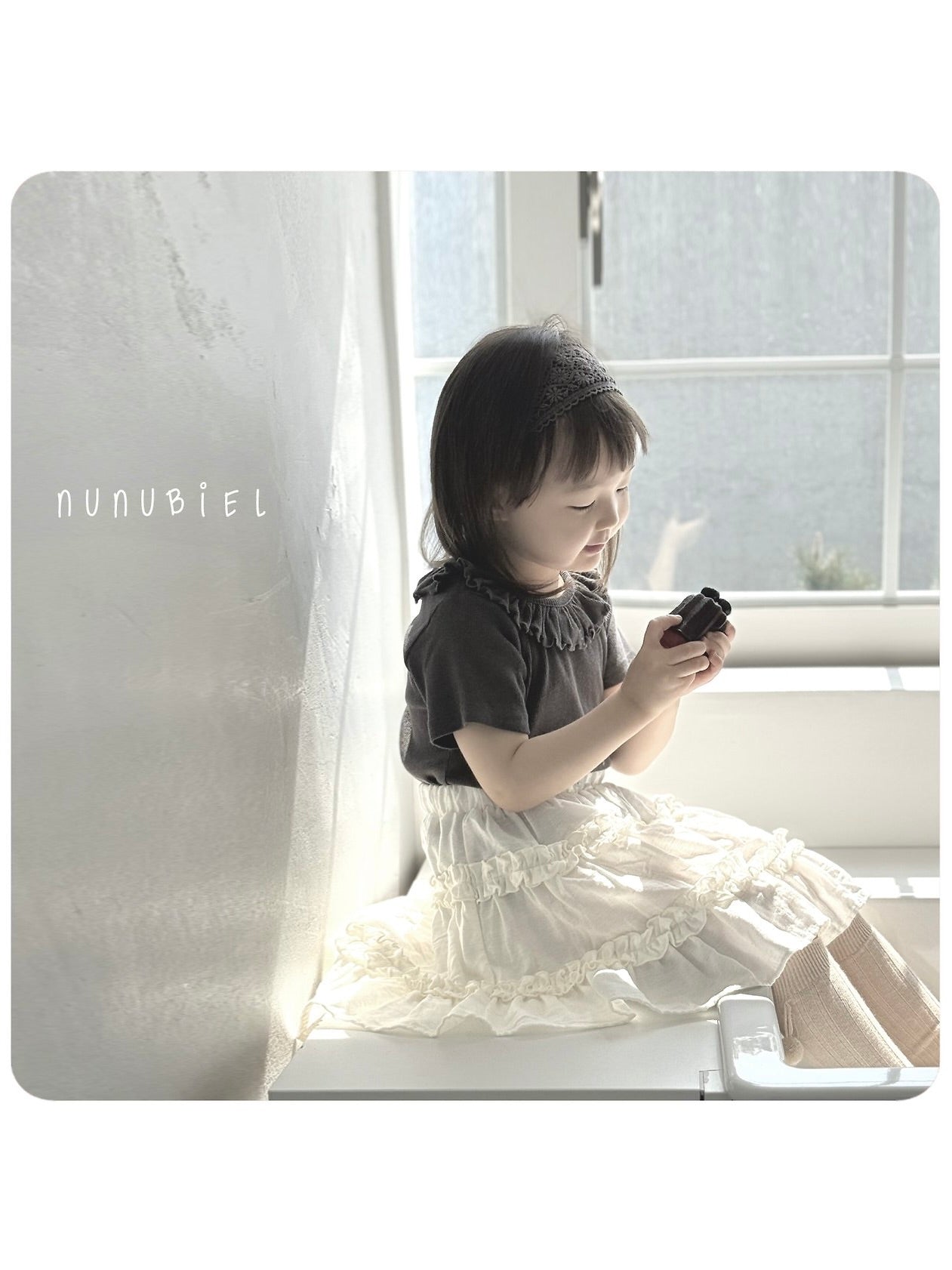Ribbed frill T shirts
