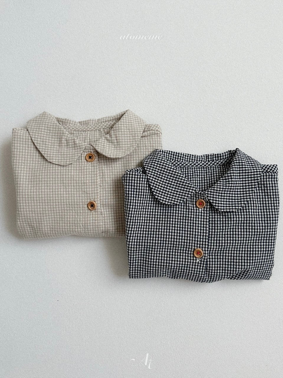 Ini check pattern blouse