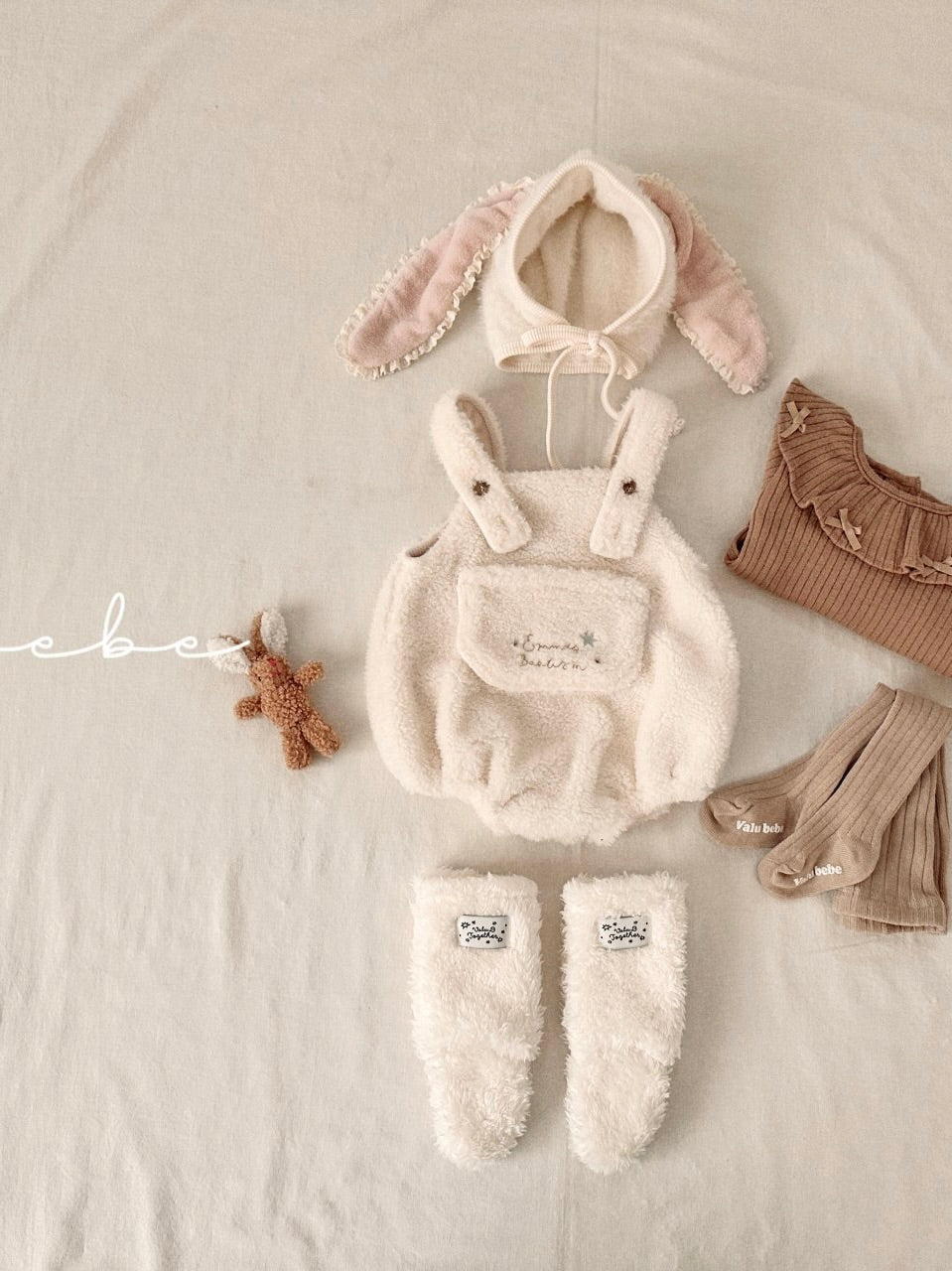 Bunny fur bonnet (baby)