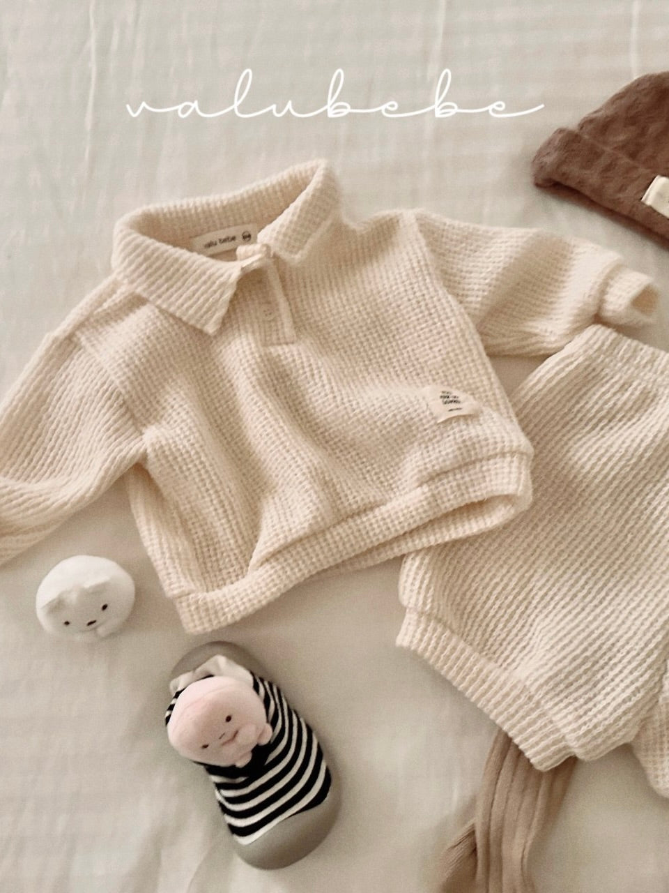 Texture knit polo shirt